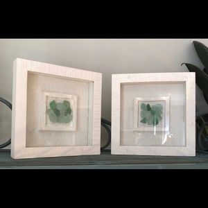 Matching Sea Glass Clusters in Shadow Boxed frames